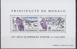 Монако, Олимпиада Калгари, 1988, Блок № 38